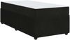 vidaXL Bettrahmen mit Matratze Schwarz 90 x 190 cm Stoff 3398336 Bild 4