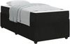 vidaXL Bettrahmen mit Matratze Schwarz 90 x 190 cm Stoff 3398336 Bild 2