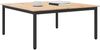 vidaXL Couchtisch Natur 100 x 100 x 45 cm Massives Kiefernholz 892769 Bild 3
