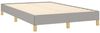 vidaXL Boxspringbett mit Matratze Hellgrau 120x190 cm Stoff 3269793 Bild 4