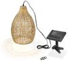 esotec LED Gartenleuchte Solarleuchte Kairo, Boho Stil, warmweiß 45lm Polyrattan outdoor 102239, Dauerlicht, automatisch EIN/AUS bei Dämmerung, LED fest integriert, 2800K warmweiß, Winterfest, Solarbetrieb ohne Stromanschluss Bild 2