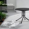 KETTLER Alu Klapptisch Boulevard rund 70cm Kettalux anthrazit Bild 4