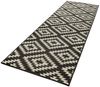 Kurzflor Teppich Läufer Nordic Schwarz Creme - 80x350x0,9cm Bild 3