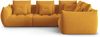 Micadoni Ecksofa Bloom 4-Sitzer Rechts Samt Gelb Bild 1