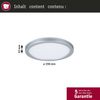 LED Panel Atria Shine White Select IP44 rund 190mm 7,6W 1100lm 3000 - 6500K Chrom matt Bild 5