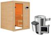 Karibu Sauna Sandra + 3,6kW Plug&Play Ofen externe Steuerung Bild 3