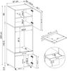 Roomart Waschmaschinenschrank 205 cm – Überbau, Ausziehbrett, Schublade | • Schwarz-Eiche Bild 5