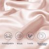 2er Set Satin Kissenbezug 80x80 Rosa Seidenkissenbezug Curly Haar geeignet Bild 5