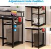 Schreibtisch 100x50 cm Schwarz Gaming Tisch PC Computertisch Monitorständer Bild 5