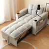 1-Sitzer Schlafsessel B 83 x T 167 x H 76 cm aus Samt mit Schlaffunktion Bild 4