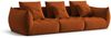Micadoni Sofa Bloom 4-Sitzer Samt Terrakotta Bild 2