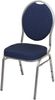 Bankettstuhl JAYDE 2er Set - Polyester Blau 94x44x50,5cm | Konferenzstühle Besucherstühle Bürostuhl Bild 2