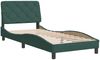 vidaXL Bettgestell ohne Matratze Dunkelgrün 90x190 cm Samt 3207896 Bild 3