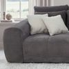 Big-Sofa XXL 306 cm Federkern Lounge Couch mit Bezug aus Cord in Dunkelgrau Bild 4