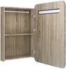 vidaXL LED-Bad-Spiegelschrank Eichen-Optik 60x11x80 cm 326507 Bild 5