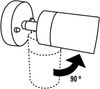 LED Außenwandleuchte Downlight schwenkbar, Höhe 15cm, Grau Bild 5