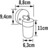 LED Außenwandleuchte Downlight schwenkbar, Höhe 15cm, Grau Bild 4