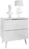 Lookway Nachttisch AURORA II SILVER mit LED‑Beleuchtung (1x Nachttisch), Breite: 50 cm Bild 2