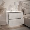 Lookway Nachttisch AURORA II SILVER mit LED‑Beleuchtung (1x Nachttisch), Breite: 50 cm Bild 4