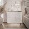 Lookway Nachttisch AURORA II SILVER mit LED‑Beleuchtung (1x Nachttisch), Breite: 50 cm Bild 3