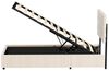 HAUSS SPLOE Polsterbett Bettgestell hydraulische Stauraumbett,langlebig und schmutzabweisend (0-tlg, tragen 250 KG, Ausgezeichnete Atmungsaktivität), Strapazierfähig und schmutzabweisend,elastische Polsterung Bild 4