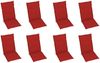 vidaXL Verstellbare Gartenstühle mit Auflagen 8 Stk. Massivholz Teak 3072547 Bild 5