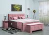 Meisterbetten Boxspringbett Lapi 160x200 in VS-Rose, Matratzenbezug Nano, Ergoflex-Topper Bild 4