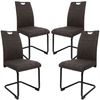 TRISENS Freischwinger Marcello (einzeln oder im 2er, 3er, 4er Set, 4 St), Schwingstuhl mit robustem Metallgestell in Stoff-Optik Bild 4