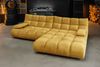 KAWOLA Sofa VIVIEN Ecksofa Velvet curry Longchair rechts 85 x 178 x 290 cm Bild 2