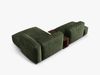 Micadoni Ecksofa Martina 2-Sitzer mit Couchtisch Rechts Samt Grün Bild 4