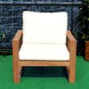 Lounge Sessel Treviso Teak Massivholz Grün + 129,99 € Bild 4