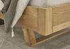 TJARK Modernes Massivholzbett 180x200 - Komfortables & hochwertiges Balkenbett mit gepolstertem Kopfteil - 186 x 89 x 219 cm (B/H/T) Bild 4