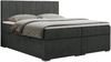Boxspringbett, Matratze und Topper, zwei Bettkästen - LOPE - 160x200cm - Dunkelgrau Stoff - H4 Bild 3