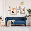 vidaXL Chesterfield-Sofa 2-Sitzer Blau Stoff 372553 Bild 3