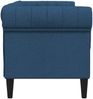 vidaXL Chesterfield-Sofa 2-Sitzer Blau Stoff 372553 Bild 5