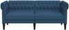 vidaXL Chesterfield-Sofa 2-Sitzer Blau Stoff 372553 Bild 4