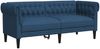 vidaXL Chesterfield-Sofa 2-Sitzer Blau Stoff 372553 Bild 2