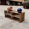 Holzkisten Obstkisten 40x30x25cm Geflammt Ablage Lang 3er Set Bild 3