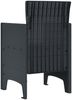 vidaXL Gartenstuhl 4 pcs Anthrazit 53 x 49 x 85 cm Polypropylen 847470 Bild 5