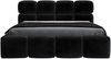 Polsterbett MONAKO 120x200 ohne Matratze mit Bettkasten und Lattenrost. Farbe: Schwarz 20 Bild 3