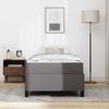 vidaXL Bettrahmen mit Matratze Grau 90 x 190 cm Stoff 3398977 Bild 3