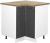 Eckunterschrank Fame-Line Anthrazit-Gold 80.5 cm , AP Eiche Vicco Bild 4