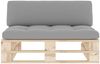 vidaXL Outdoor-Mittelsofa Paletten Imprägniertes Kiefernholz 3066531 Bild 3