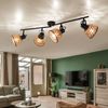 Deckenlampe, Bambus, Holz, verstellbar, L 80 cm Bild 2
