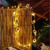 MARELIDA LED-Lichterkette Blumengirlande mit Timer, für Außen, 20-flammig, Rosa, 1,45m Bild 4