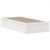 vidaXL Massivholzbett ohne Matratze Weiß 90x200 cm Kiefernholz 3323504 Bild 5