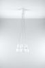 Pendelleuchte, Weiß, PVC, 5-flammig, H 90 cm Bild 3