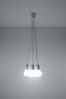 Pendelleuchte, Weiß, PVC, 5-flammig, H 90 cm Bild 4