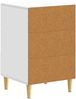 vidaXL Nachttisch Weiß 43 x 39,5 x 66,5 cm Holzwerkstoff 895015 Bild 5