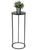 DanDiBo Blumenhocker Metall Schwarz Rund 70 cm Blumenständer Beistelltisch 96316 L Blumensäule Modern Pflanzenständer Pflanzenhocker Bild 5